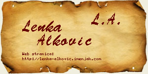 Lenka Alković vizit kartica